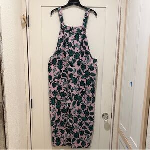 Corey Lynn Calter Linen Blend Floral Jumpsuit